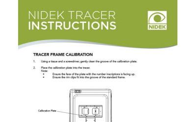 Nidek Tracer Instructions